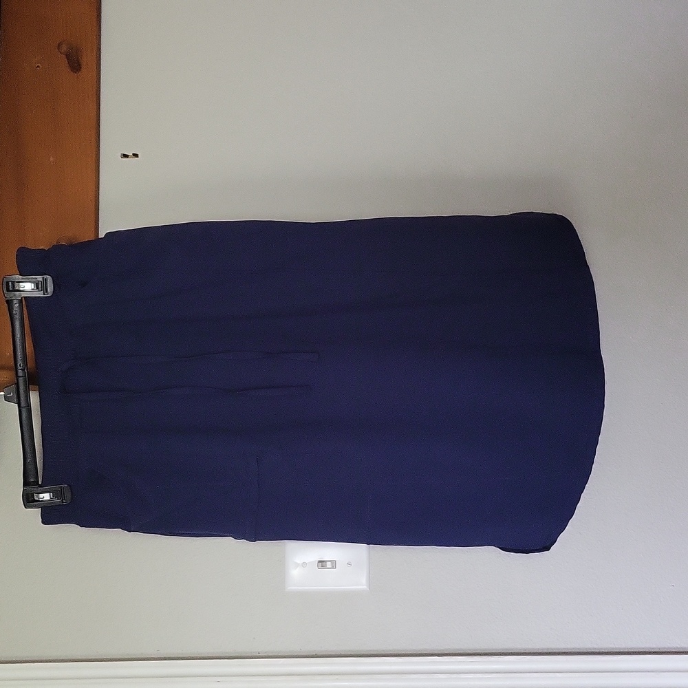 Navy Midi scrub skirt